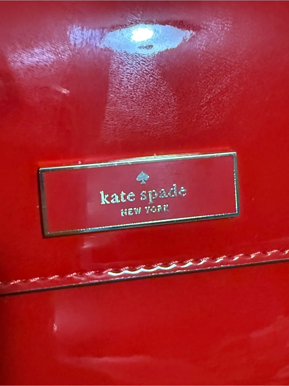 Kate Spade Bridget Red Patent Flap Shoulder Bag - NWT